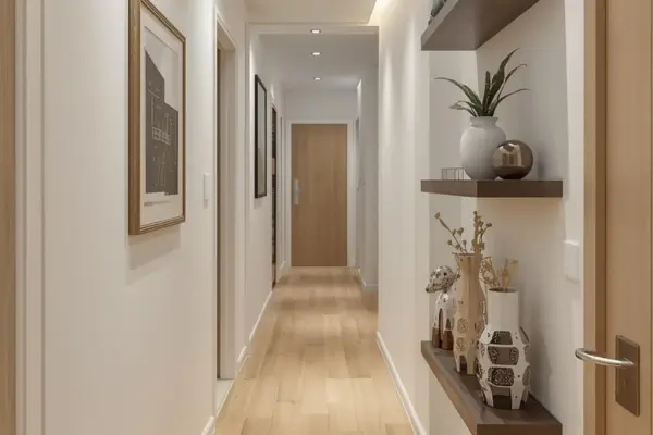 Como decorar corredor estreito em apartamento sem deixar o espaço apertado