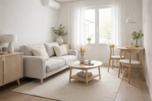 Decoração minimalista para ambientes pequenos com sensação de amplitude