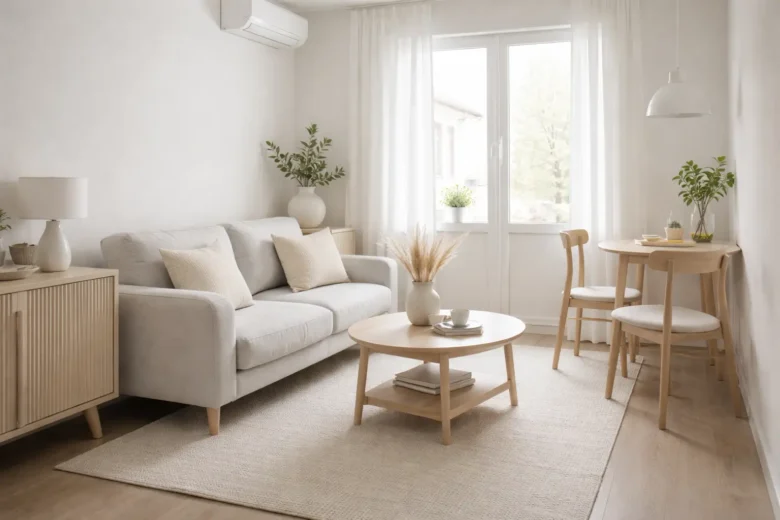 Decoração minimalista para ambientes pequenos com sensação de amplitude